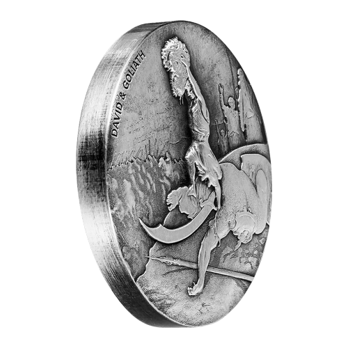 2 oz 2015 Biblical Series David and Goliath Silver Coin | Scottsdale Mint
