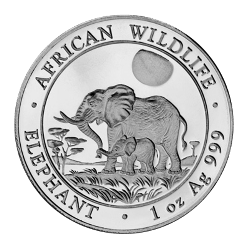 1 oz 2011 Somalian African Elephant Silver Coin | Bavarian State Mint