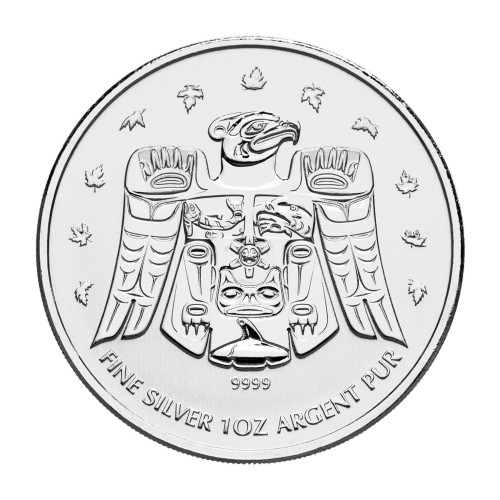 Pièce 1 once d'argent Totem de l'Oiseau-Tonnerre Olympiques 2009