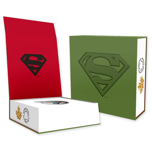 Pièce 1 once d'argent Couvertures de bandes dessinées emblématiques Superman™ | Bandes dessinées d'action N°1 2015