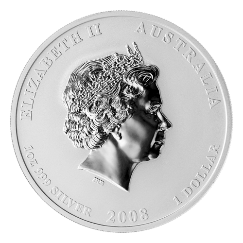 Pièce 1 once d'argent Lunaire Année de la Souris 2008 | Monnaie de Perth