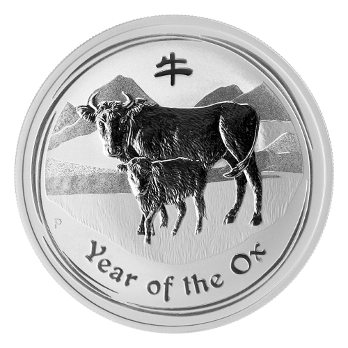 Pièce 1 once d'argent Lunaire Année du Taureau 2009 | Monnaie de Perth