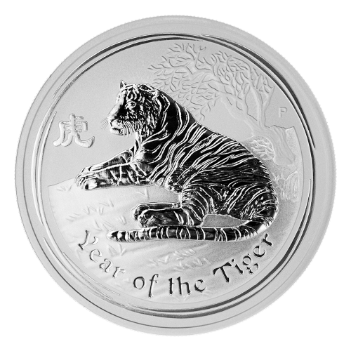 Buy 1 oz 2010 Year of the Tiger Silver Coins | Silver Gold Bull Canada