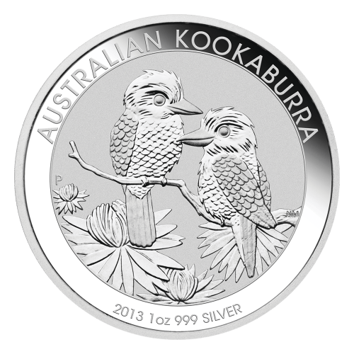 Pièce 1 once d'argent Kookaburra australien 2013 | Monnaie de Perth