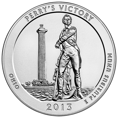 Pièce 5 onces d'argent Amérique la Belle : Perry's Victory 2013 | Monnaie des États-Unis