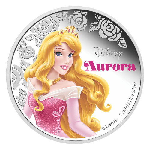 1 oz 2015 Disney Princess Aurora Silver Coin | New Zealand Mint
