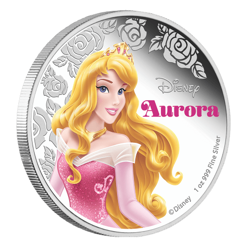 1 oz 2015 Disney Princess Aurora Silver Coin | New Zealand Mint
