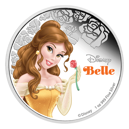 1 oz 2015 Disney Princess Belle Silver Coin | New Zealand Mint