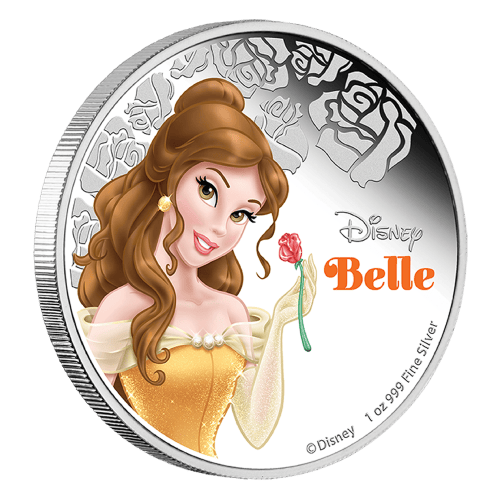 1 oz 2015 Disney Princess Belle Silver Coin | New Zealand Mint