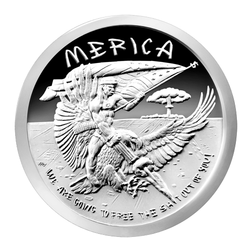 1 oz 2015 Merica Silver Proof-Like Round