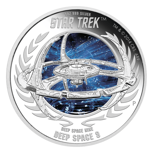 Ensemble de 2 pièces 1 once d'argent Épreuve numismatique Star Trek Deep Space Nine 2015 | Monnaie de Perth