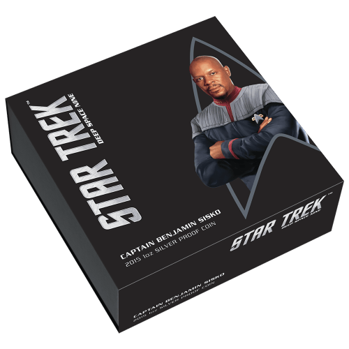 Pièce 1 once d'argent Épreuve numismatique Star Trek Capitaine Benjamin Sisko 2015 | Monnaie de Perth