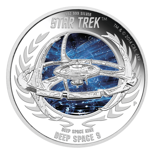 Pièce 1 once d'argent Épreuve numismatique Star Trek Deep Space Nine DS9 2015 | Monnaie de Perth