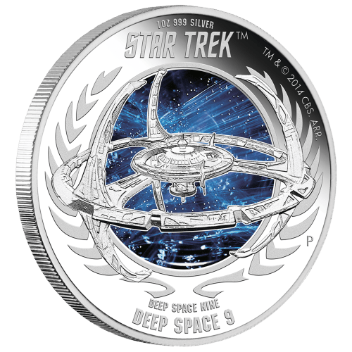 Pièce 1 once d'argent Épreuve numismatique Star Trek Deep Space Nine DS9 2015 | Monnaie de Perth