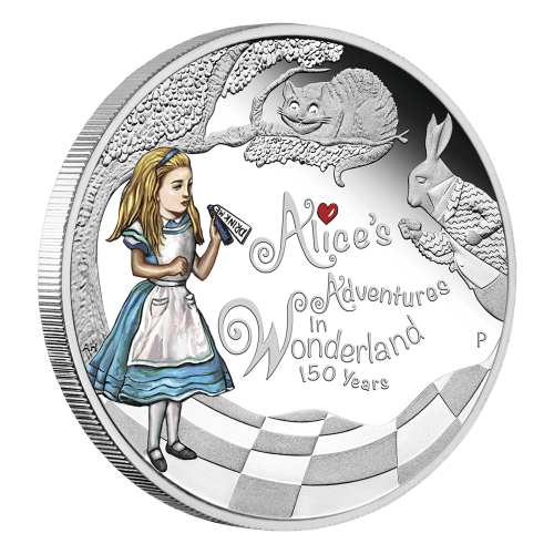 1 oz 2015 150th Anniversary of Alice's Adventures in Wonderland Silver Proof Coin | Perth Mint