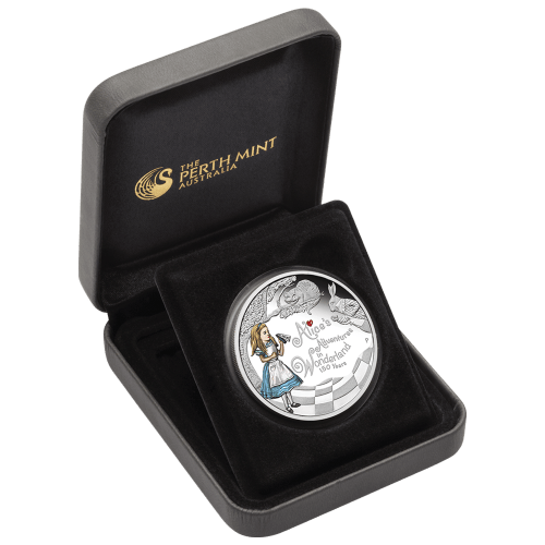 1 oz 2015 150th Anniversary of Alice's Adventures in Wonderland Silver Proof Coin | Perth Mint