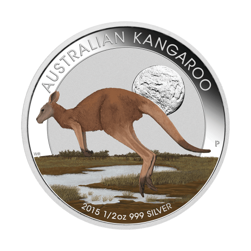 Ensemble de 3 pièces 1/2 once d'argent coloré Épreuve numismatique Outback australien 2015 | Monnaie de Perth