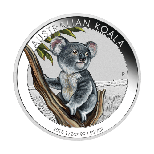 Ensemble de 3 pièces 1/2 once d'argent coloré Épreuve numismatique Outback australien 2015 | Monnaie de Perth