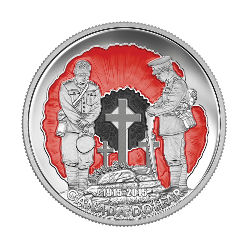 3/4 oz 2015 100th Anniversary of In Flanders Fields Silver Proof Coin | Royal Canadian Mint
