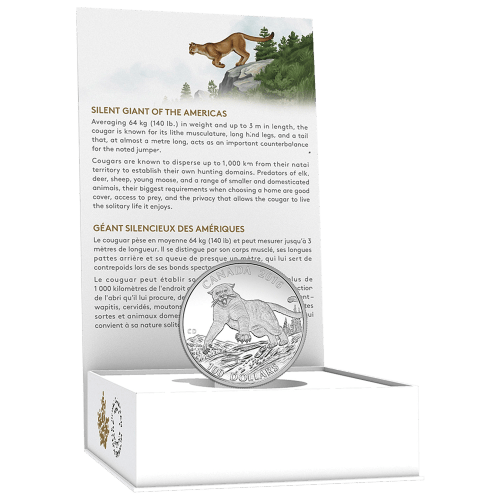 1 oz 2016 $100 for $100 Cougar Silver Coin