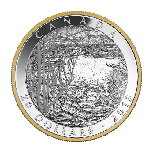 1 oz 2015 Tom Thomson: Spring Ice Gilded Silver Coin | Royal Canadian Mint