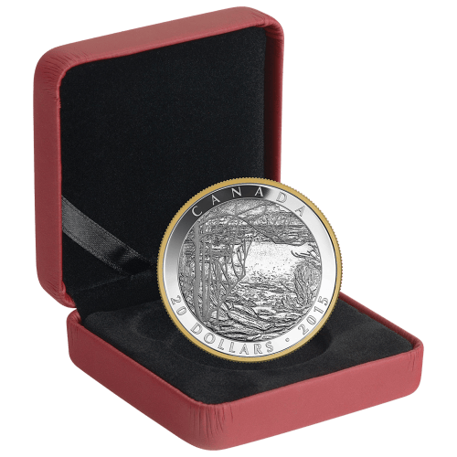 1 oz 2015 Tom Thomson: Spring Ice Gilded Silver Coin | Royal Canadian Mint