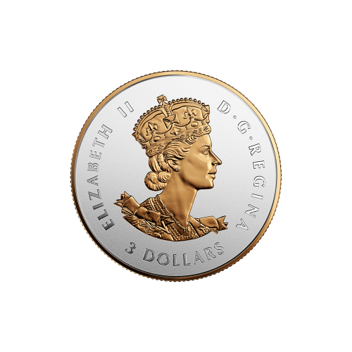 Ensemble divisionnaire Feuilles d'érable canadiennes 2016 - Pièces d'argent plaqué or Un règne historique
