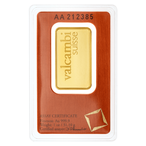 1 oz Gold Bar | Valcambi