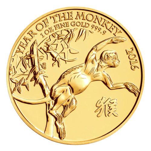 1 oz 2016 Lunar Year of the Monkey Gold Coin | The Royal Mint