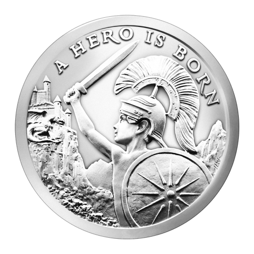 1 oz 2015 Silver Shield A Hero is Born Silver Round