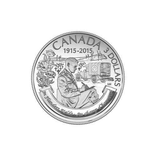 1/4 oz 2015 100th Anniversary of In Flanders Fields Silver Coin