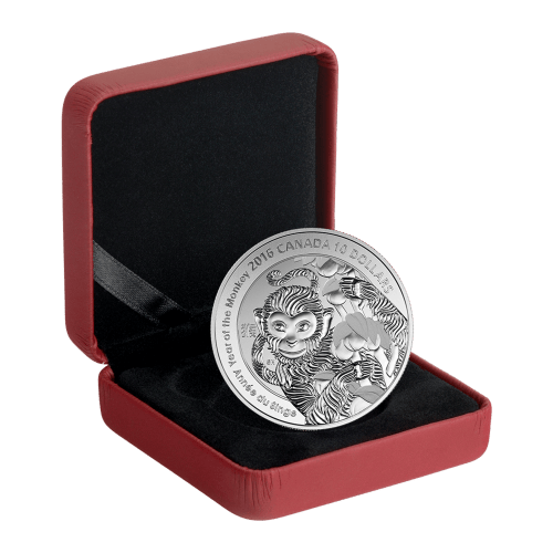 1/2 oz 2016 Year of the Monkey Silver Coin | Royal Canadian Mint