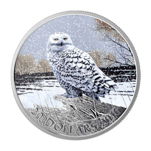 Pièce 1 once d'argent Épreuve numismatique Harfang des neiges 2016