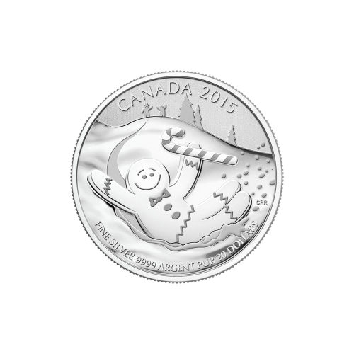 1/4 oz 2015 $20 for $20 Gingerbread Man Silver Coin | Royal Canadian Mint
