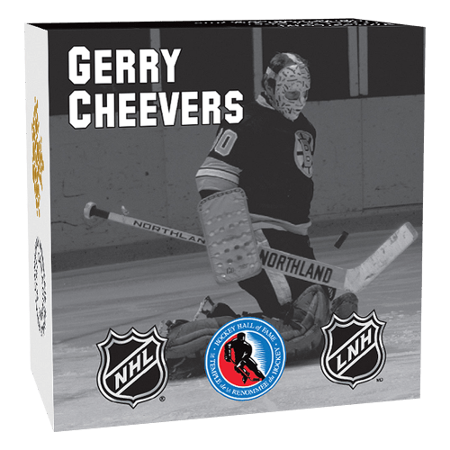 1/2 oz 2015 Goalies: Gerry Cheevers Silver Proof Coin | Royal Canadian Mint