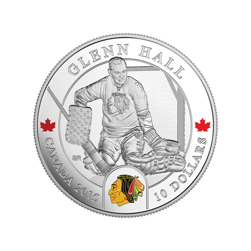 1/2 oz 2015 Goalies: Glenn Hall Silver Proof Coin | Royal Canadian Mint