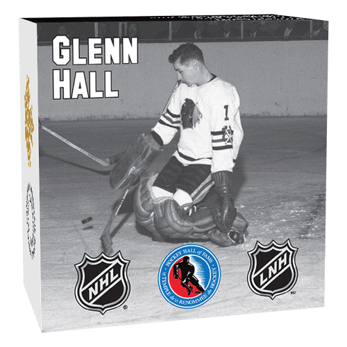 1/2 oz 2015 Goalies: Glenn Hall Silver Proof Coin | Royal Canadian Mint