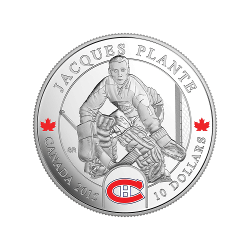 1/2 oz 2015 Goalies: Jacques Plante Silver Proof Coin | Royal Canadian Mint