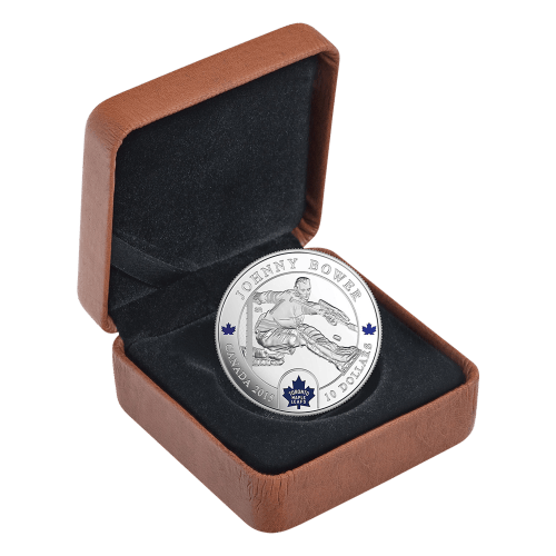 Pièce 1/2 once d'argent Épreuve numismatique Gardiens de but | Johnny Bower 2015