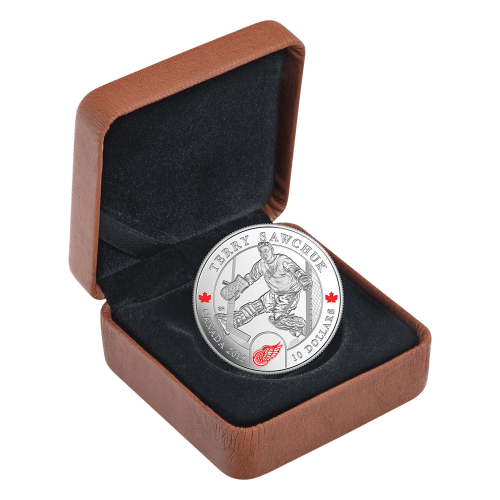 Pièce 1/2 once d'argent Épreuve numismatique Gardiens de but | Terry Sawchuk 2015