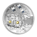 Pièce 1 once d'argent Épreuve numismatique Renne des fêtes en cristal de Swarovski 2015