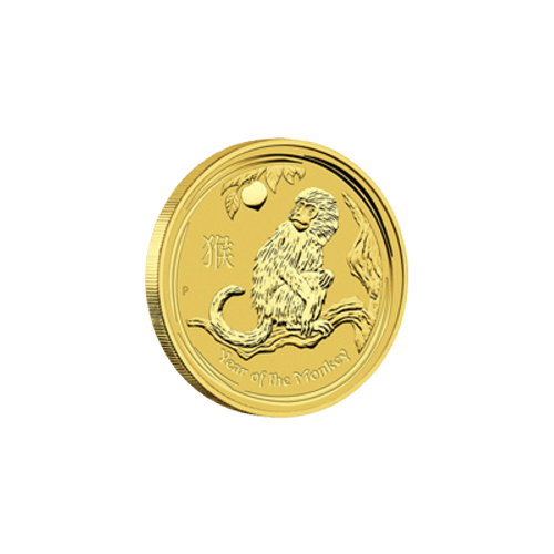 Pièce 1/10 once d'or Lunaire Année du Singe 2016 | Monnaie de Perth