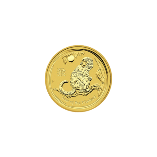 Pièce 1/20 once d'or Lunaire Année du Singe 2016 | Monnaie de Perth