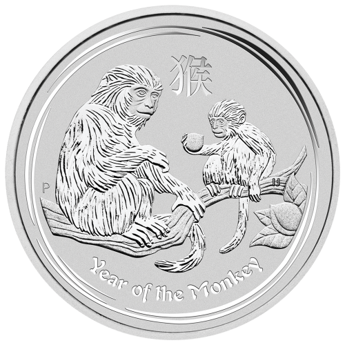 5 oz 2016 Lunar Year of the Monkey Silver Coin | Perth Mint