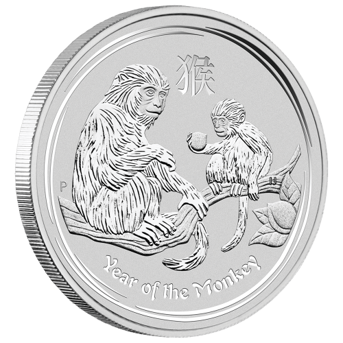 5 oz 2016 Lunar Year of the Monkey Silver Coin | Perth Mint