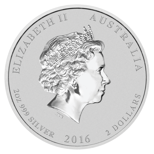 Pièce 2 onces d'argent Lunaire Année du Singe 2016 | Monnaie de Perth