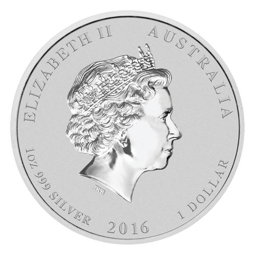 Set of 4 x 1 oz 2016 Lunar Year of the Monkey Silver Coins | Perth Mint