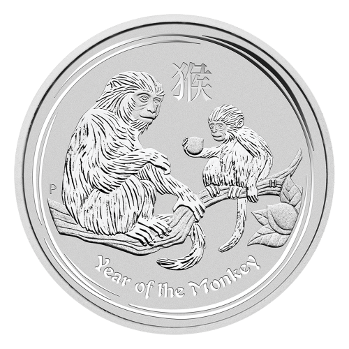 Set of 4 x 1 oz 2016 Lunar Year of the Monkey Silver Coins | Perth Mint