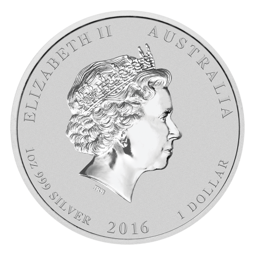 Set of 4 x 1 oz 2016 Lunar Year of the Monkey Silver Coins | Perth Mint