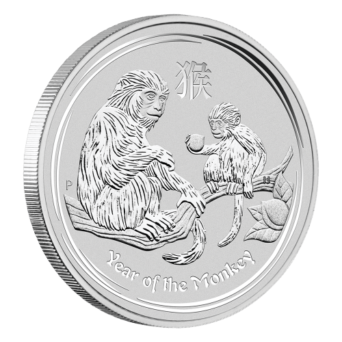 Set of 4 x 1 oz 2016 Lunar Year of the Monkey Silver Coins | Perth Mint
